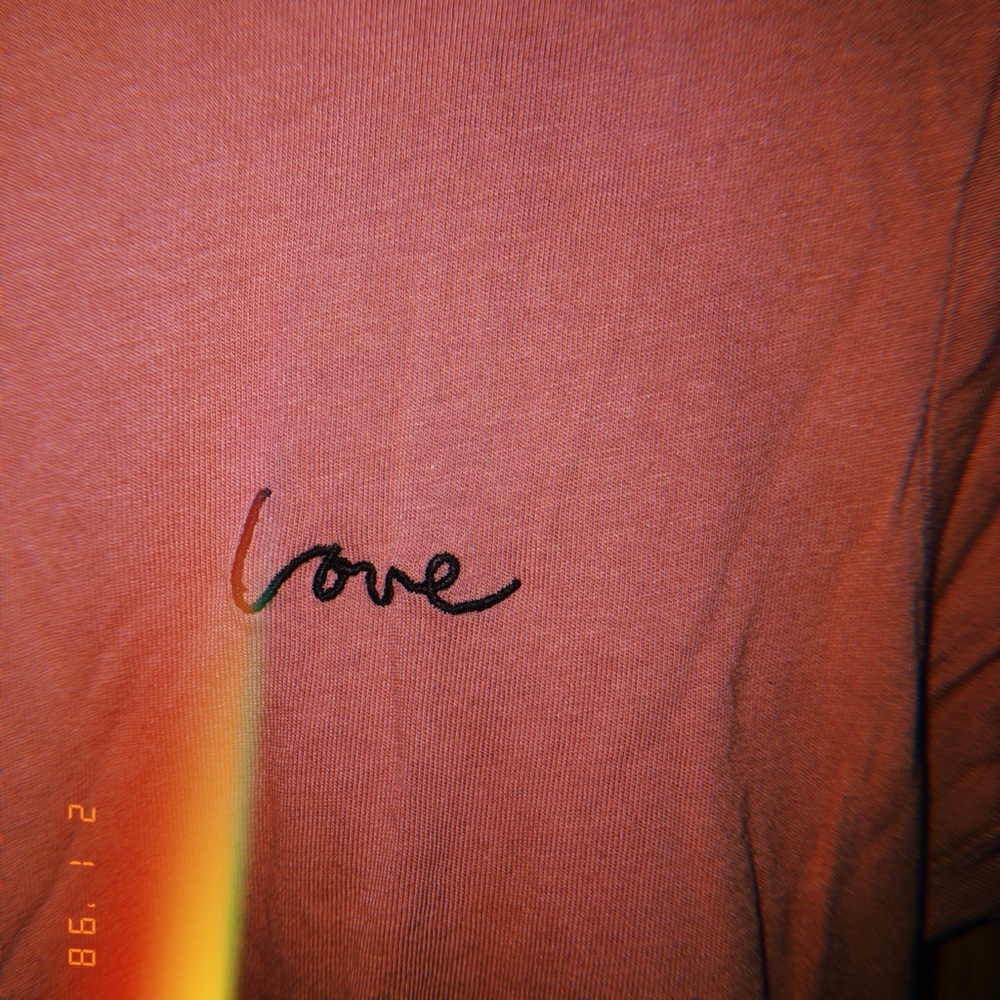 Light pink “Love” top